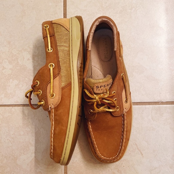 Sperry Womens Tan/Gold - Picture 2 of 2